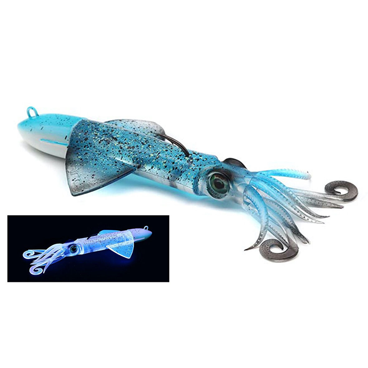 JLC Xipi Evo 130 Set 187gr 20cm #03 Blue Glow Silikon Kalamar