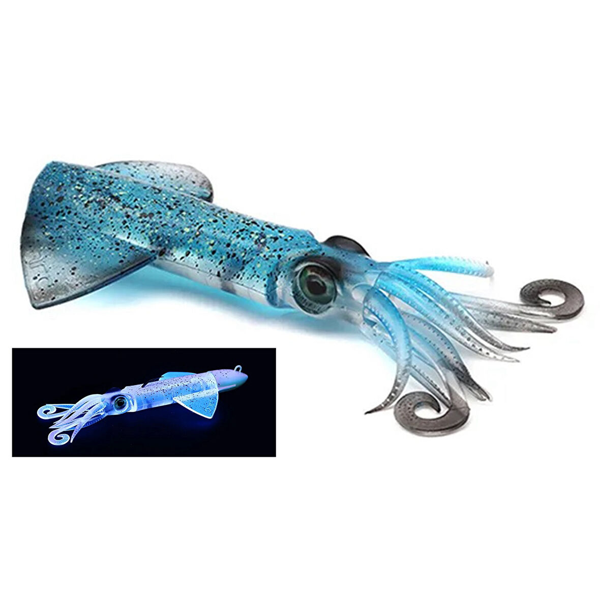 JLC Xipi Evo Yedek Gövde 10cm 12gr #03 Blue Glow Silikon Kalamar