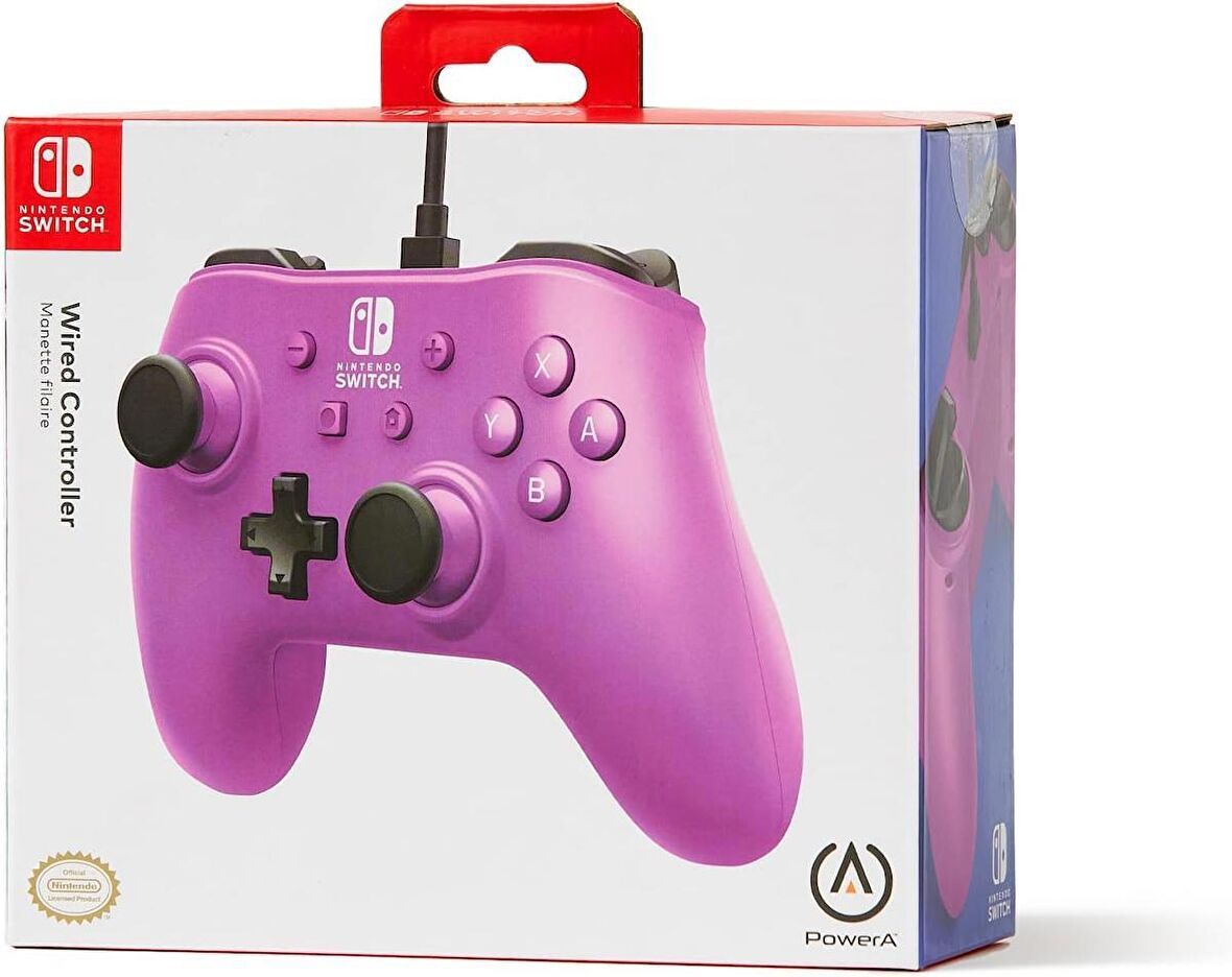 Nintendo Switch Oyun Kolu Kablolu Lisanslı Grape Purple