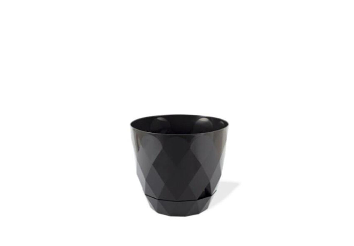 Omnipazar KRS-451 Yakamoz Tabaklı Plastik Saksı Takımı 0.65 Litre No 1