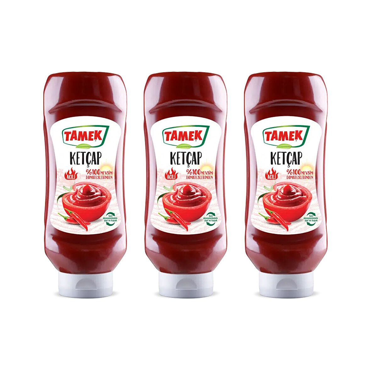 Tamek Ketçap 600 gr Acılı x 3 Adet