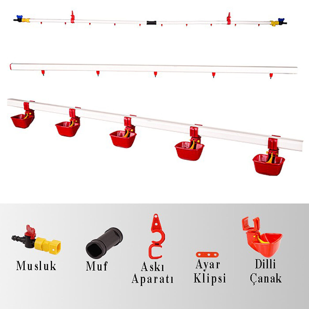 TavPet Nipel Suluk Sistemi 40 Metre Hat Dilli Çanaklı