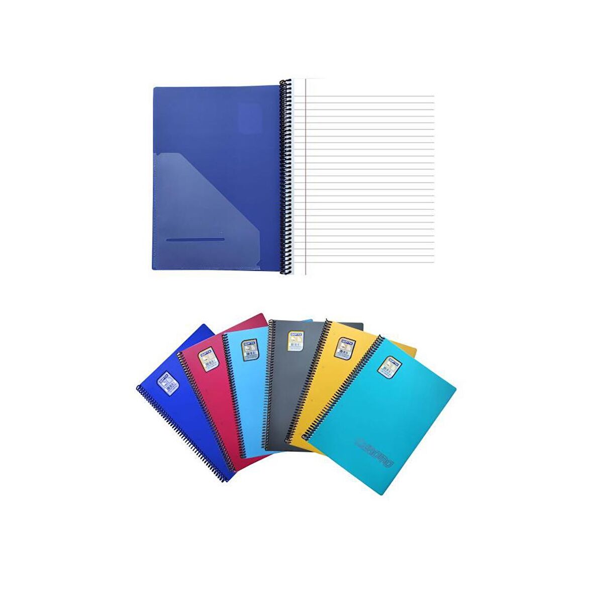 Gıpta Chromo 60 Yp. A4 Spiralli Pp. Kapak Defter Çizgili 6'lı