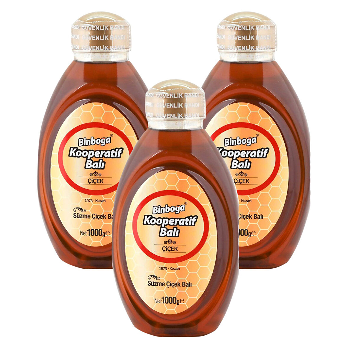 Binboğa Süzme Çiçek Balı 1 kg Pet x 3 Adet