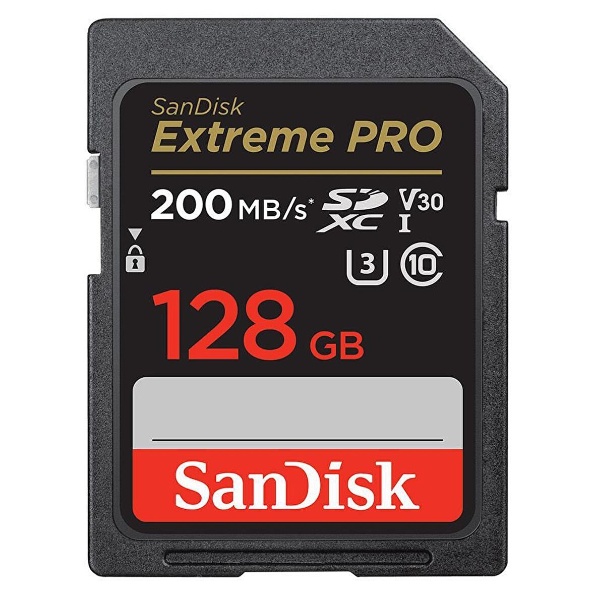 SanDisk Extreme Pro 128GB 200/90MB/s SDXC V30 UHS-I U3 Hafıza Kartı SDSDXXD-128G-GN4IN