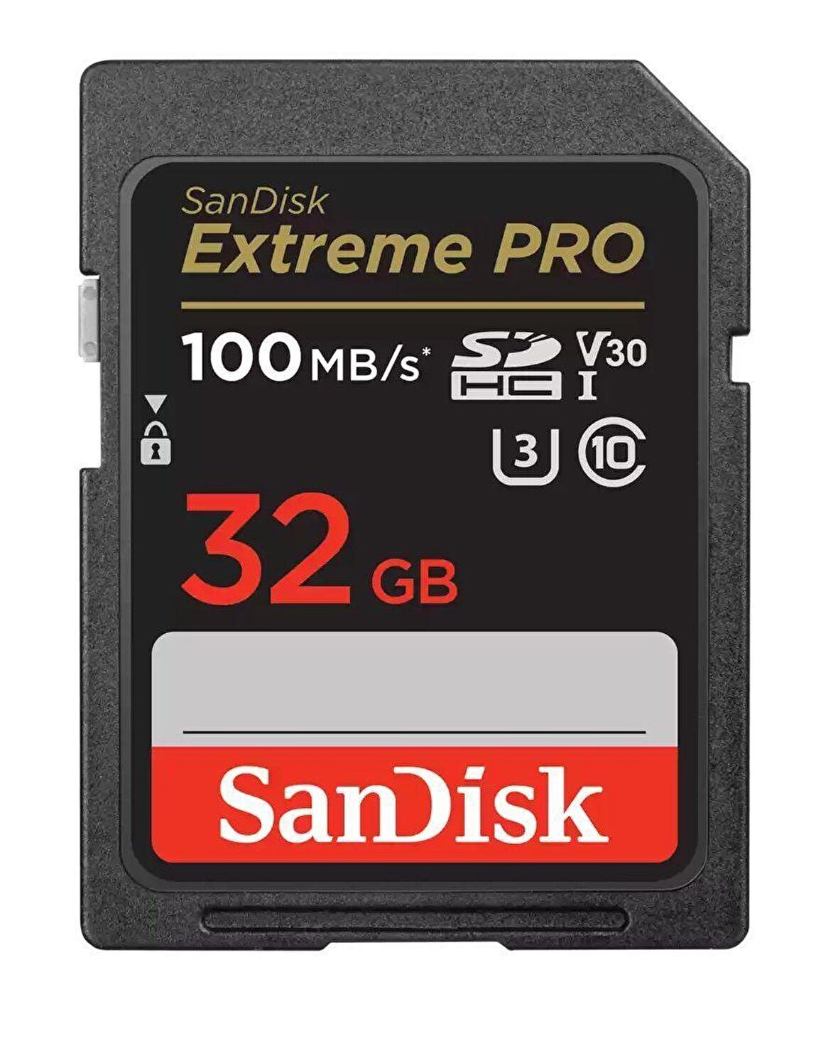 SanDisk Extreme Pro 32GB 100/90MB/s SDHC V30 UHS-I U3 Hafıza Kartı SDSDXXO-032G-GN4IN