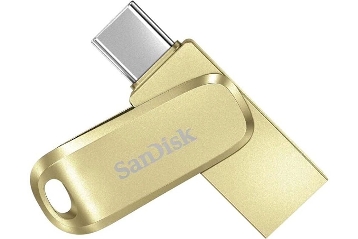SanDisk Ultra Dual Drive Luxe 512GB SDDDC4-512G-G46GD TYPE-C Gold Usb Bellek