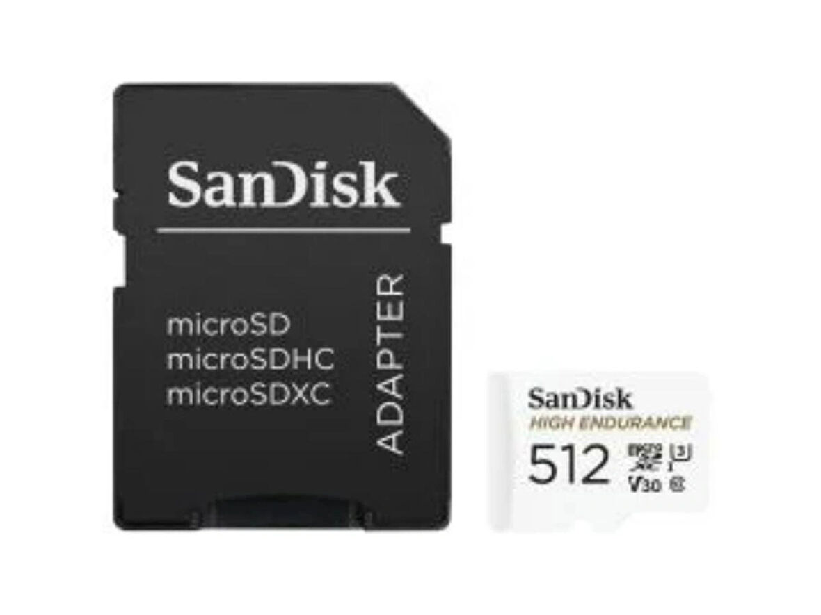 SanDisk High Endurance 512GB 100/40MB/s microSDXC C10 V30 Adaptörlü Hafıza Kartı SDSQQNR-512G-GN6IA