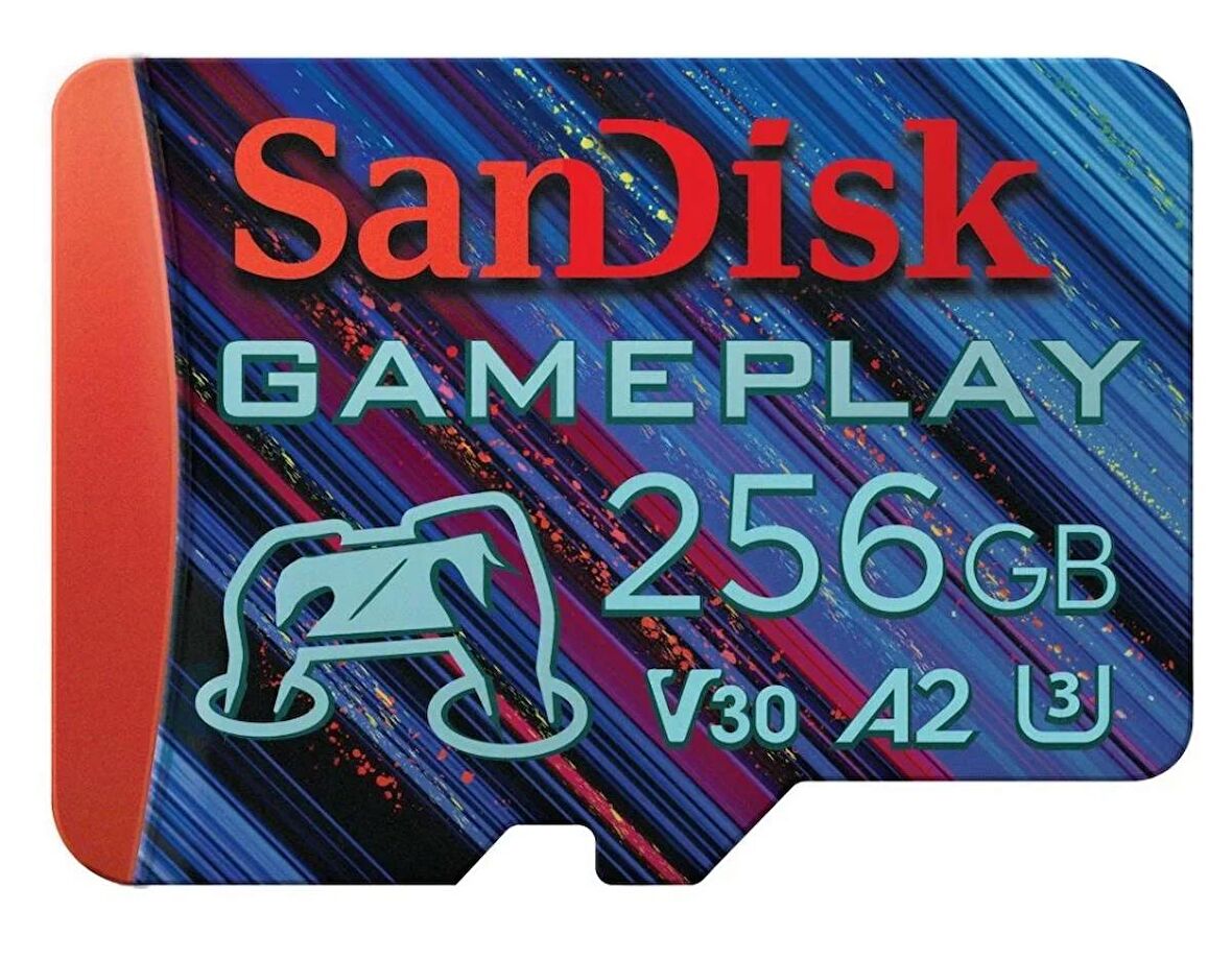 SanDisk GamePlay 256GB SDSQXAV-256G-GN6XN 190/130MB/s 4K UHD microSDXC A2 V30 Gaming Hafıza Kartı