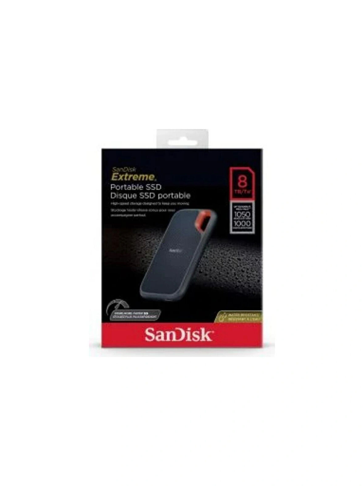 Sandisk Extreme 8tb 1050MB/SN USB 3.2 Nesil 2 Taşınabilir SSD SDSSDE61-8T00-G25
