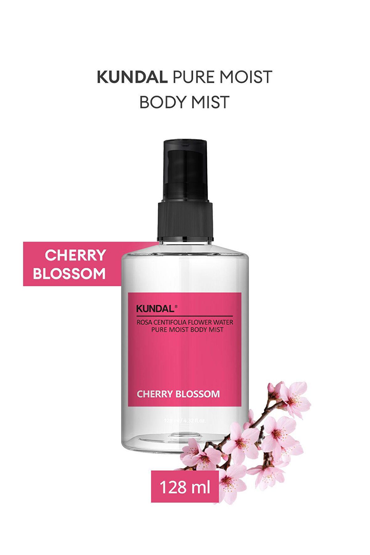 Nemlendirici Vücut Misti KUNDAL Pure Moist Body Mist 128ml (Cheery Blossom)