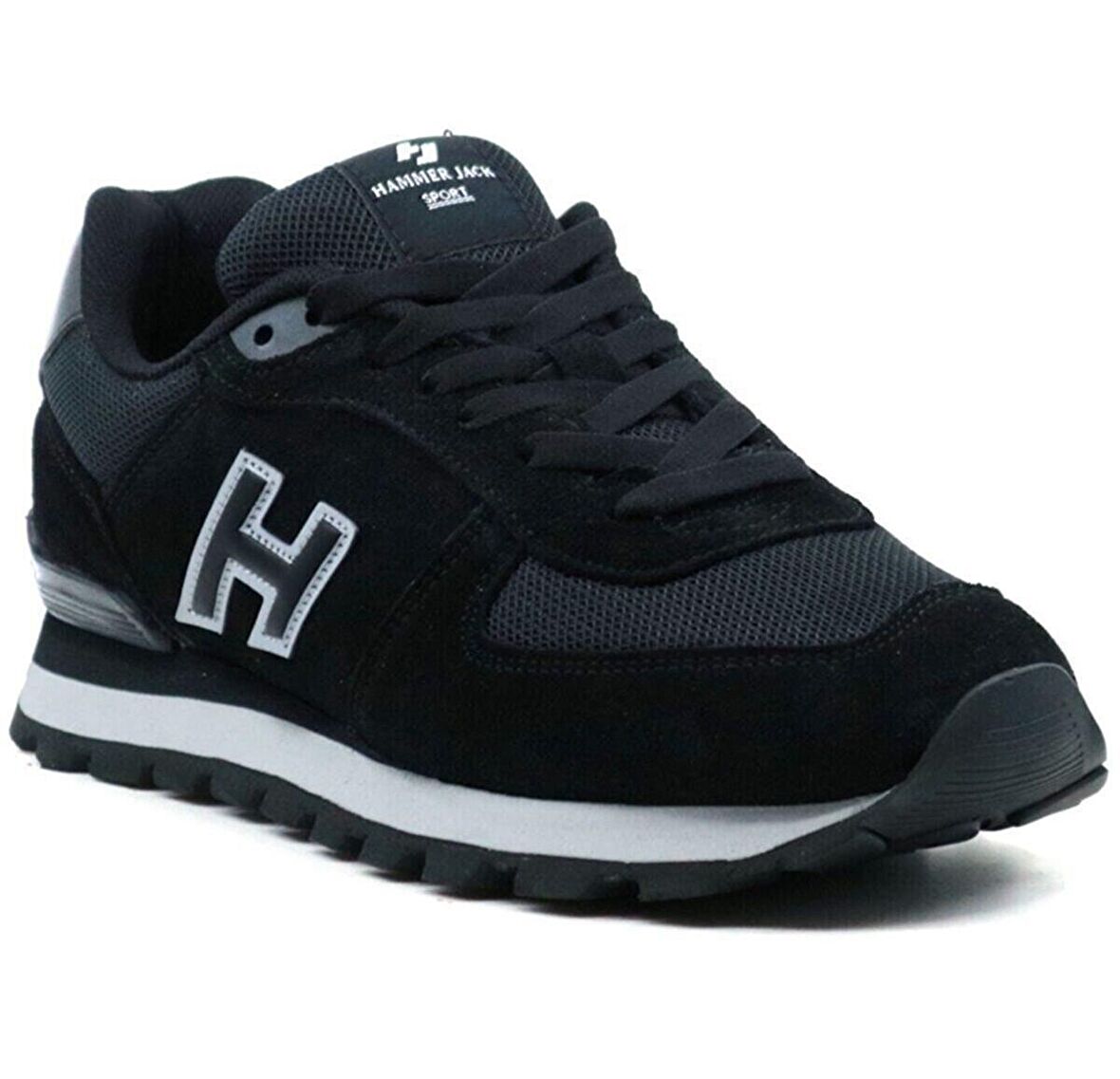 Peru Hammer Jack Erkek Deri Spor Ayakkabı-Siyah Nubuk