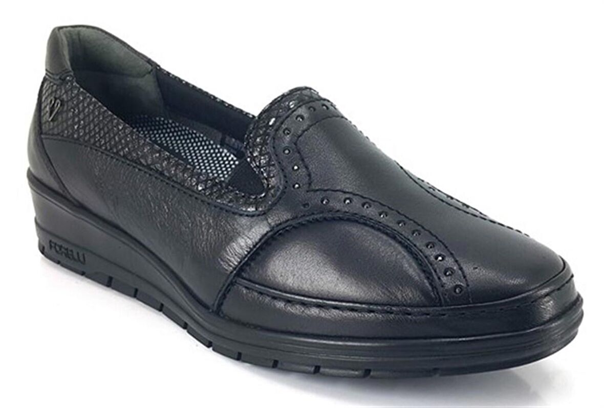 Mımoza 25109 ForelliGünlük Anatomik Kadın Ayakkabı-Siyah