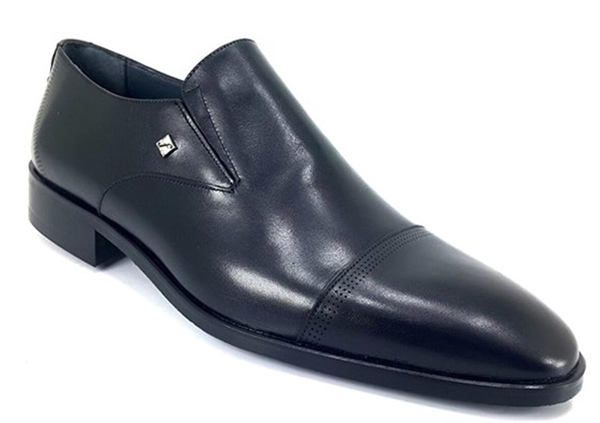 Fosco 2887 Hakiki Deri Erkek Klasik Ayakkabı-Siyah