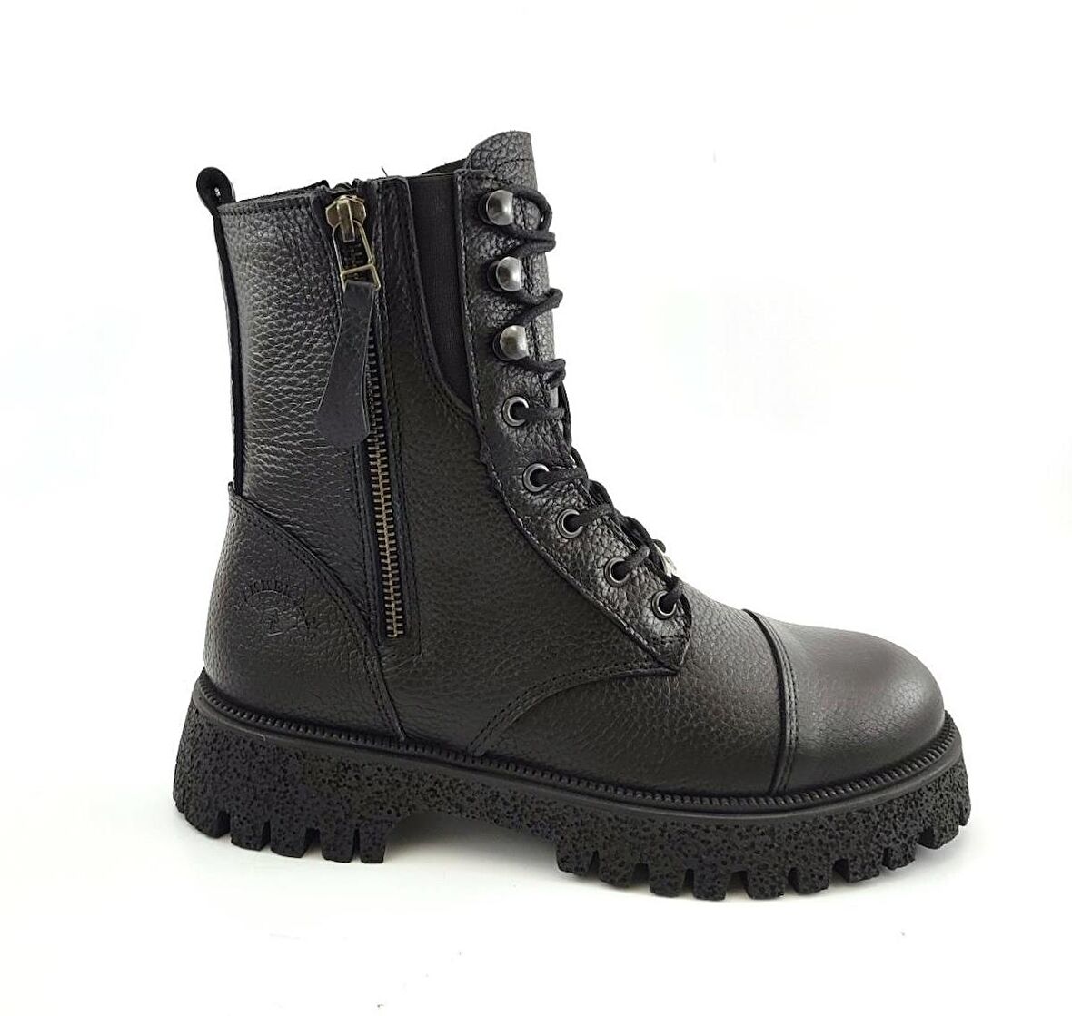 Hammer Jack GeıllısGünlükHakiki Deri Kadın Bot-Siyah