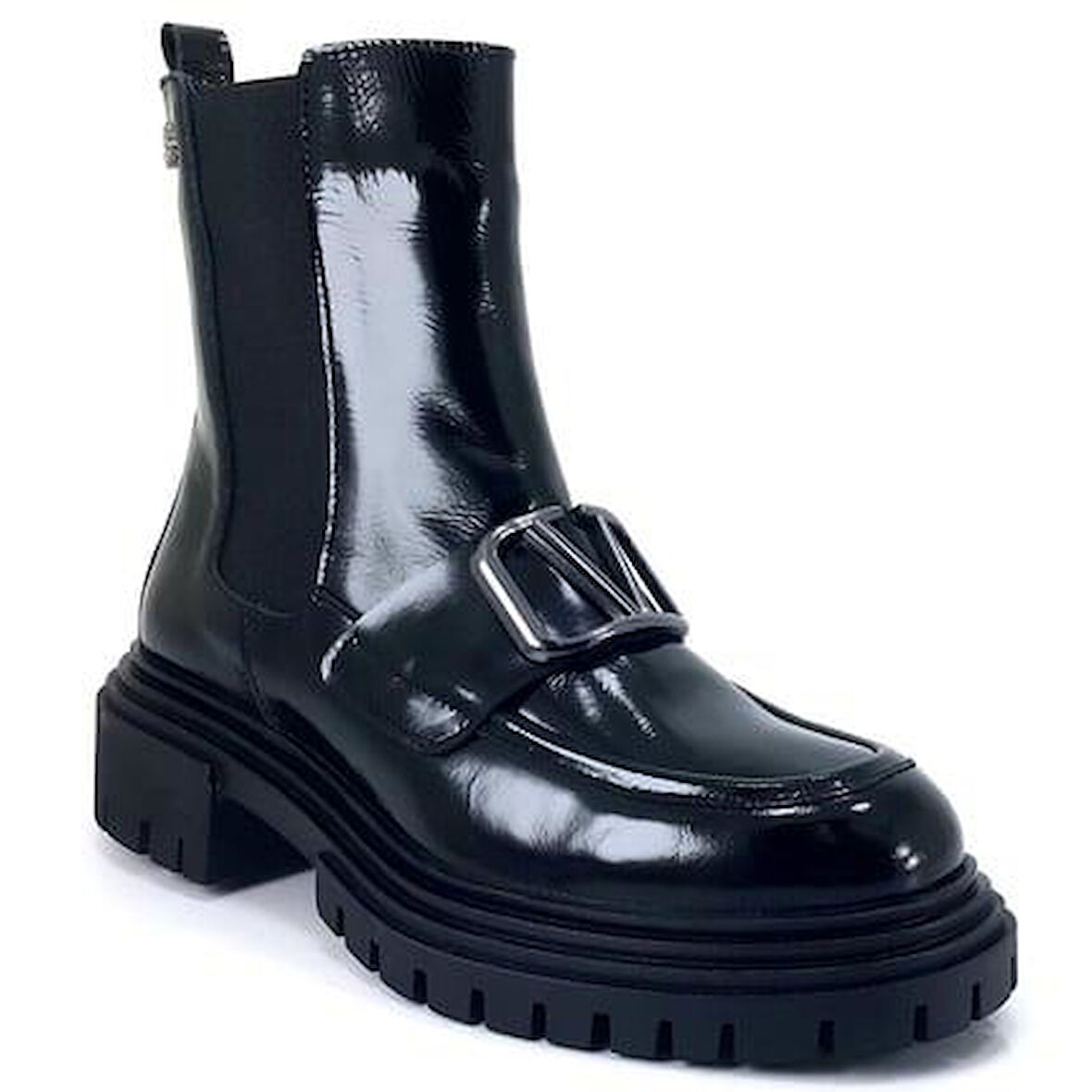 Venüs 2253802 Günlük Hakiki Deri kadin Bot-Siyah Rugan