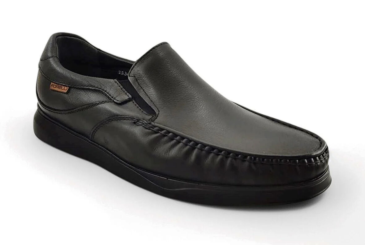 Forelli Meydan Günlük Anatomik Deri Erkek Ayakkabı-Siyah