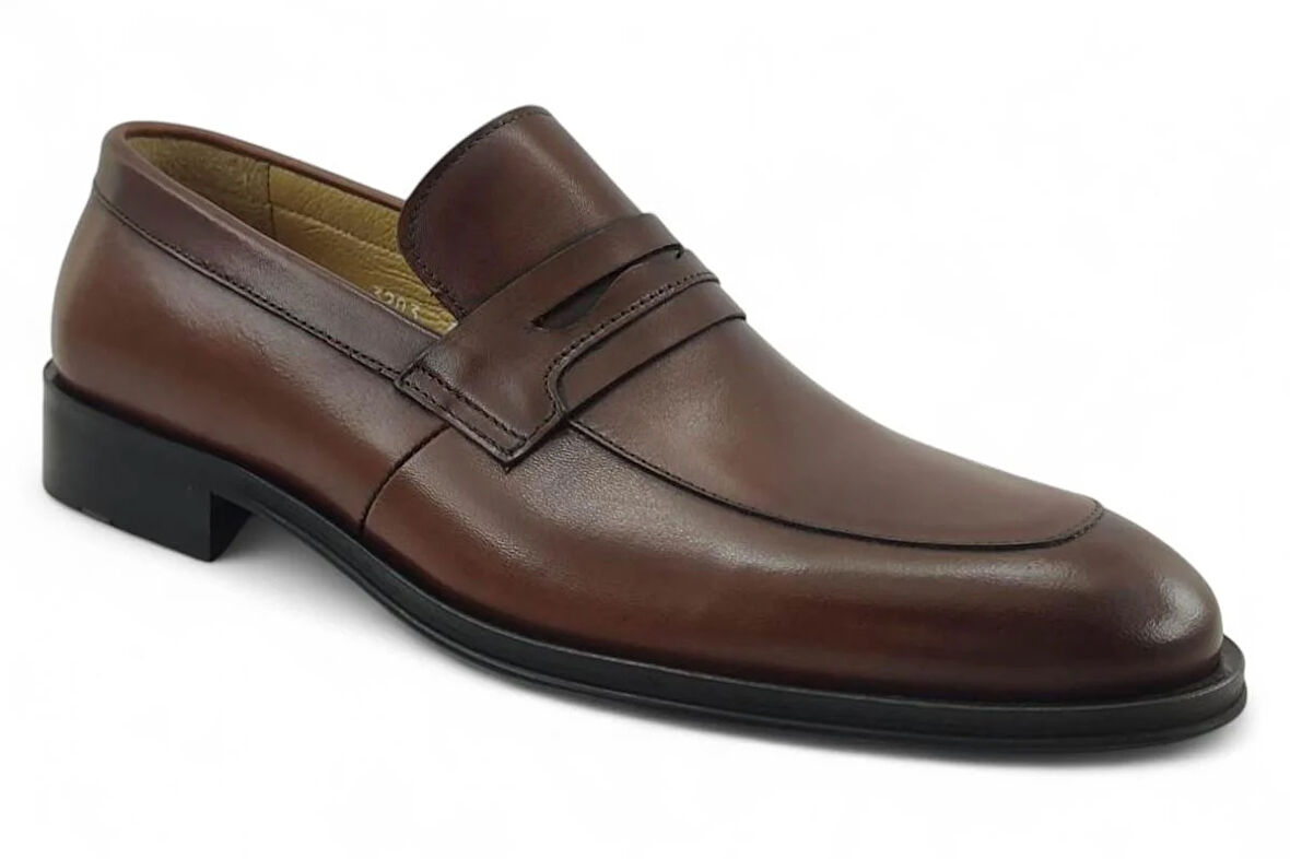 Fosco 3203 Hakiki Deri Erkek Klasik Ayakkabı-Taba