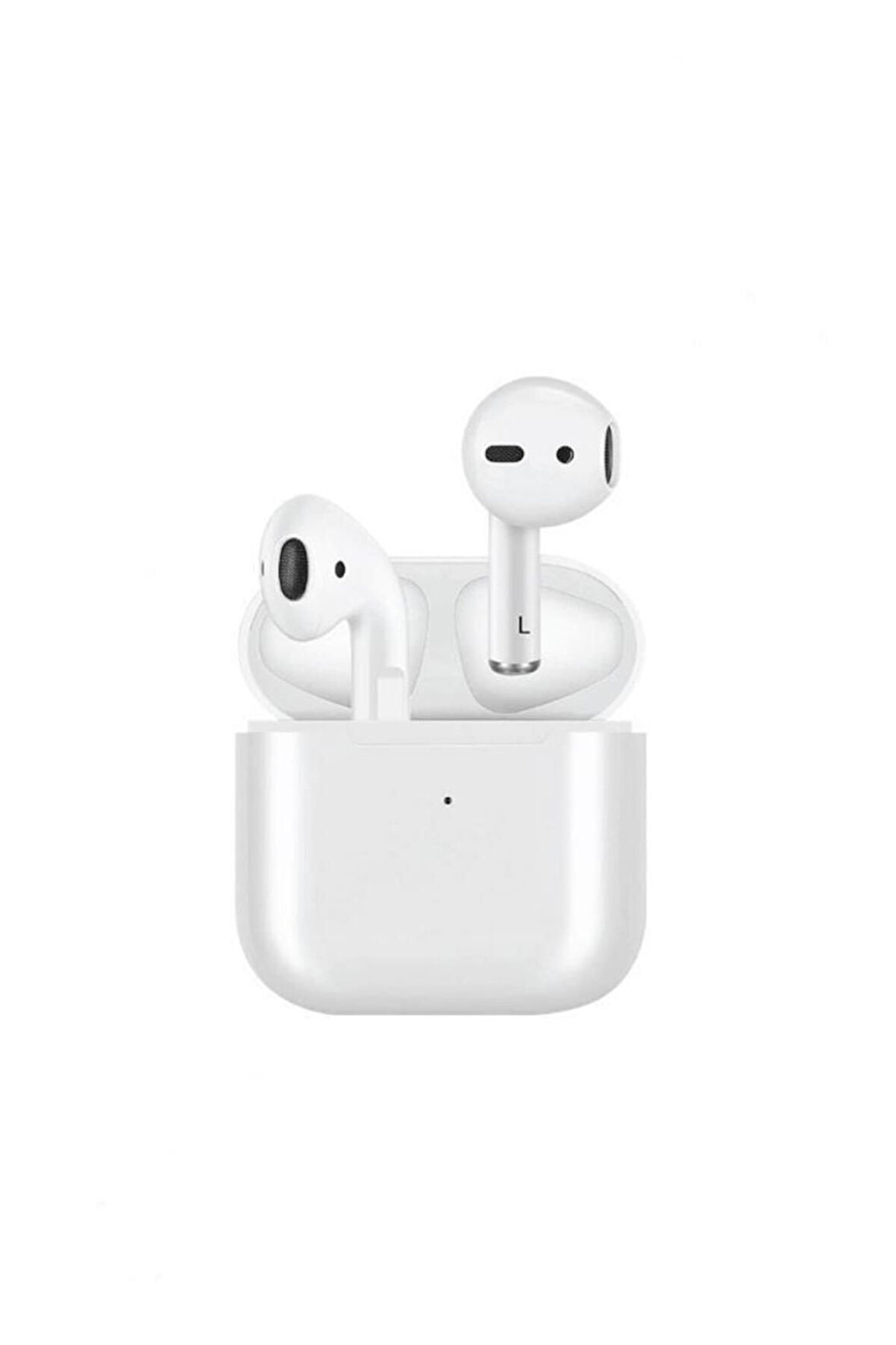 Torima Air-5s Kablosuz Şarjlı Dokunmatik Bluetooth Kulaklık Silikon Kılıf Hediyeli Beyaz