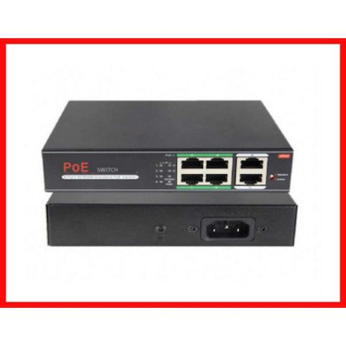 4 PORT POE SWİTCH 4+2 MBİT 10/100 120 WATT