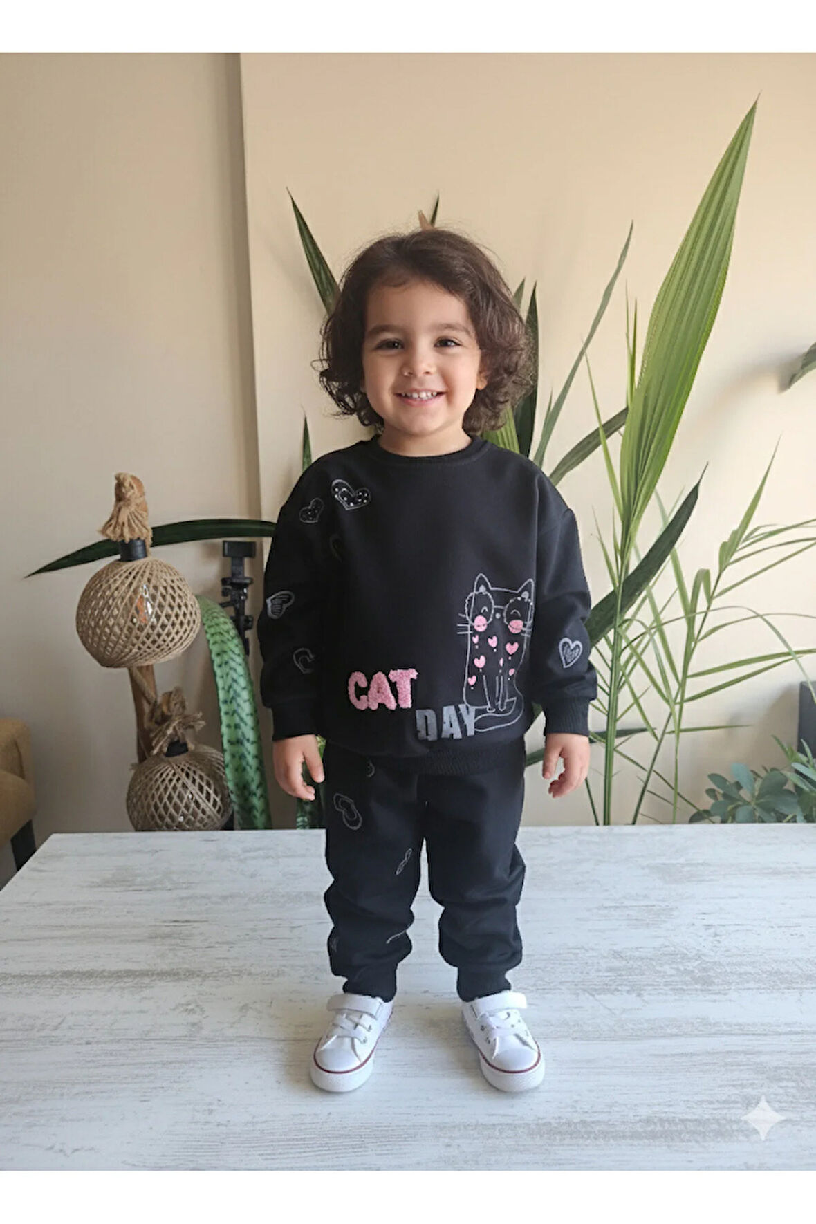 Kız Çocuk Alt Üst Takım Uzun Kollu Eşofman Rahat Şık Modern Tasarım