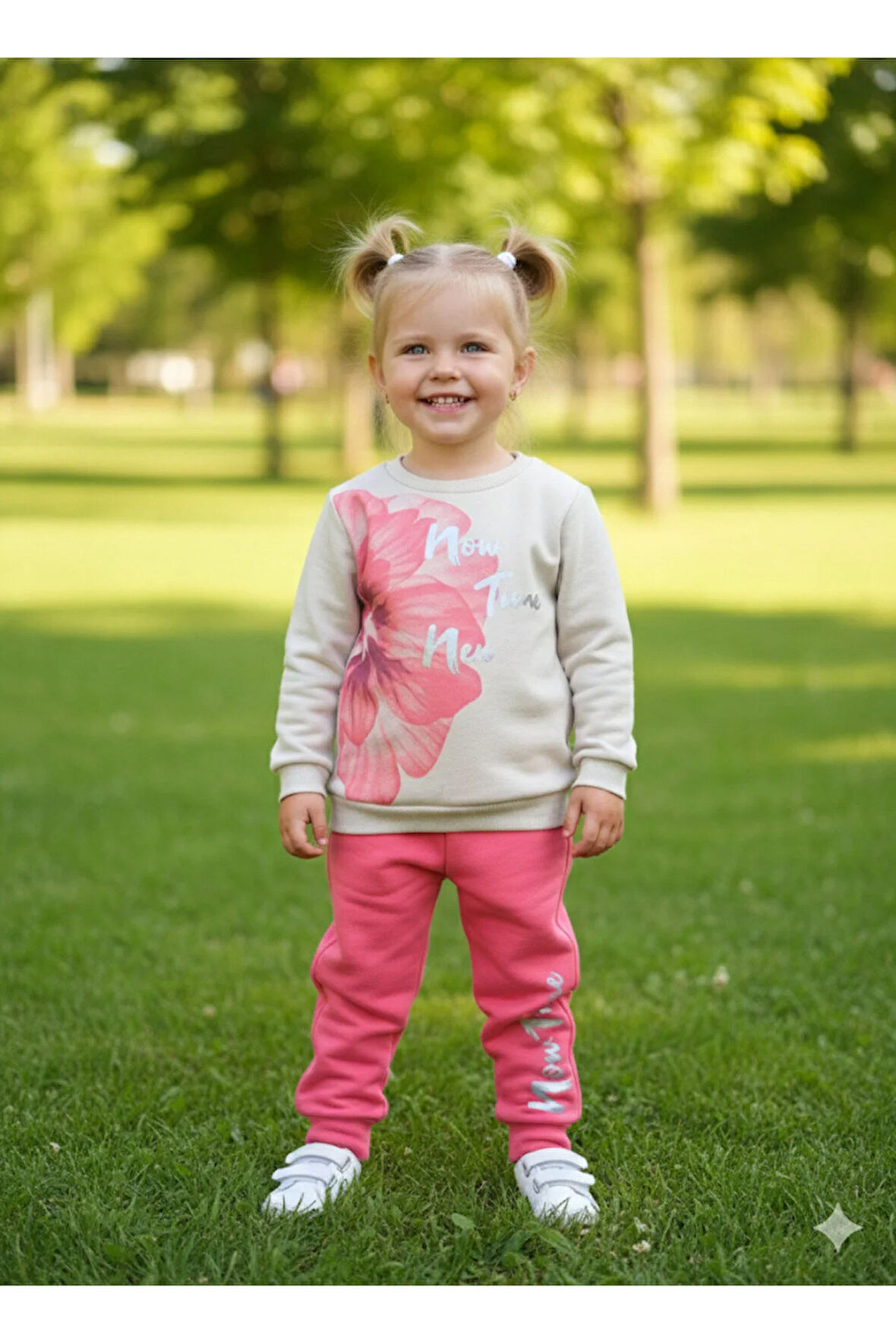 Kız Çocuk Alt Üst Takım Uzun Kollu Eşofman Rahat Şık Modern Tasarım