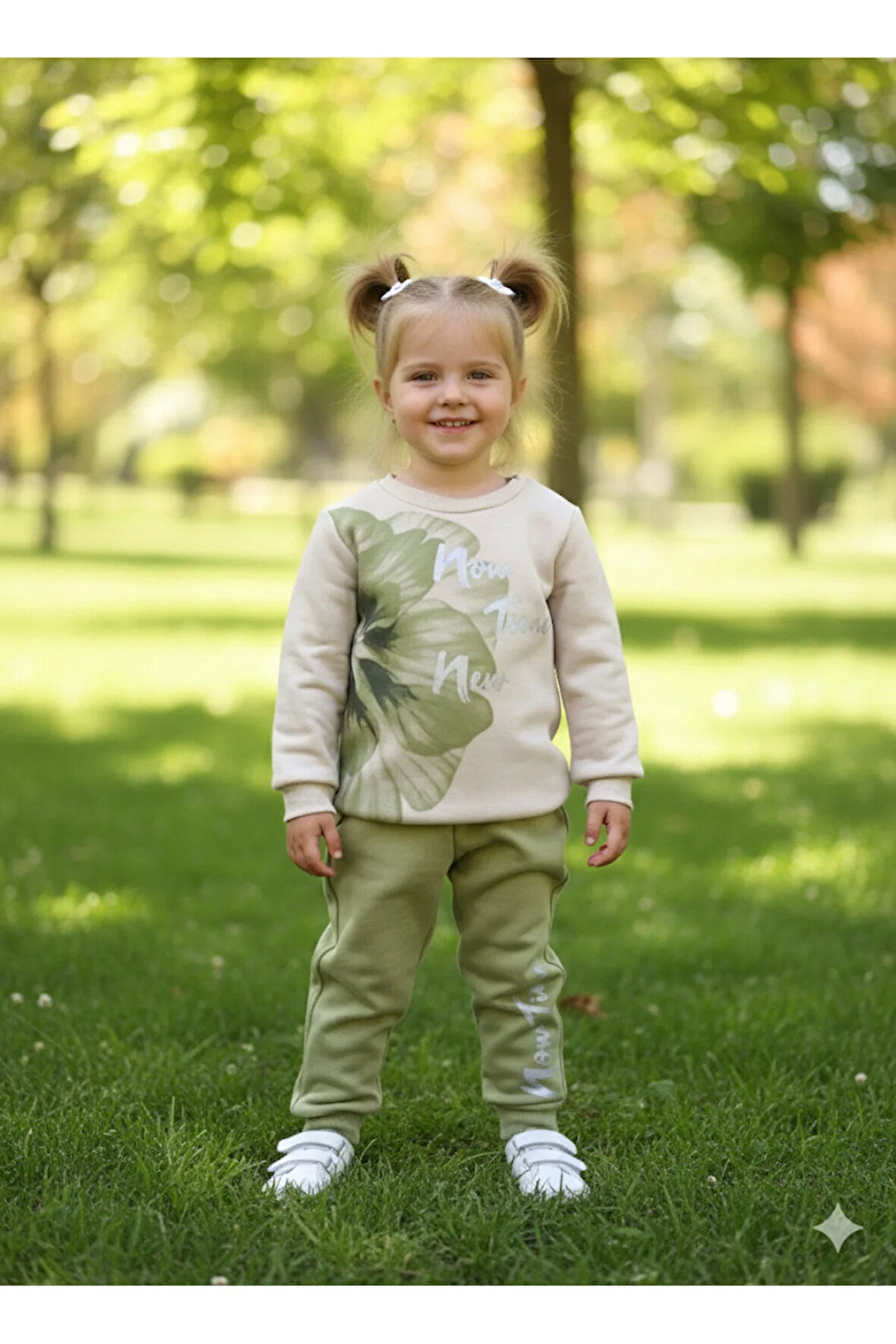 Kız Çocuk Alt Üst Takım Uzun Kollu Eşofman Rahat Şık Modern Tasarım