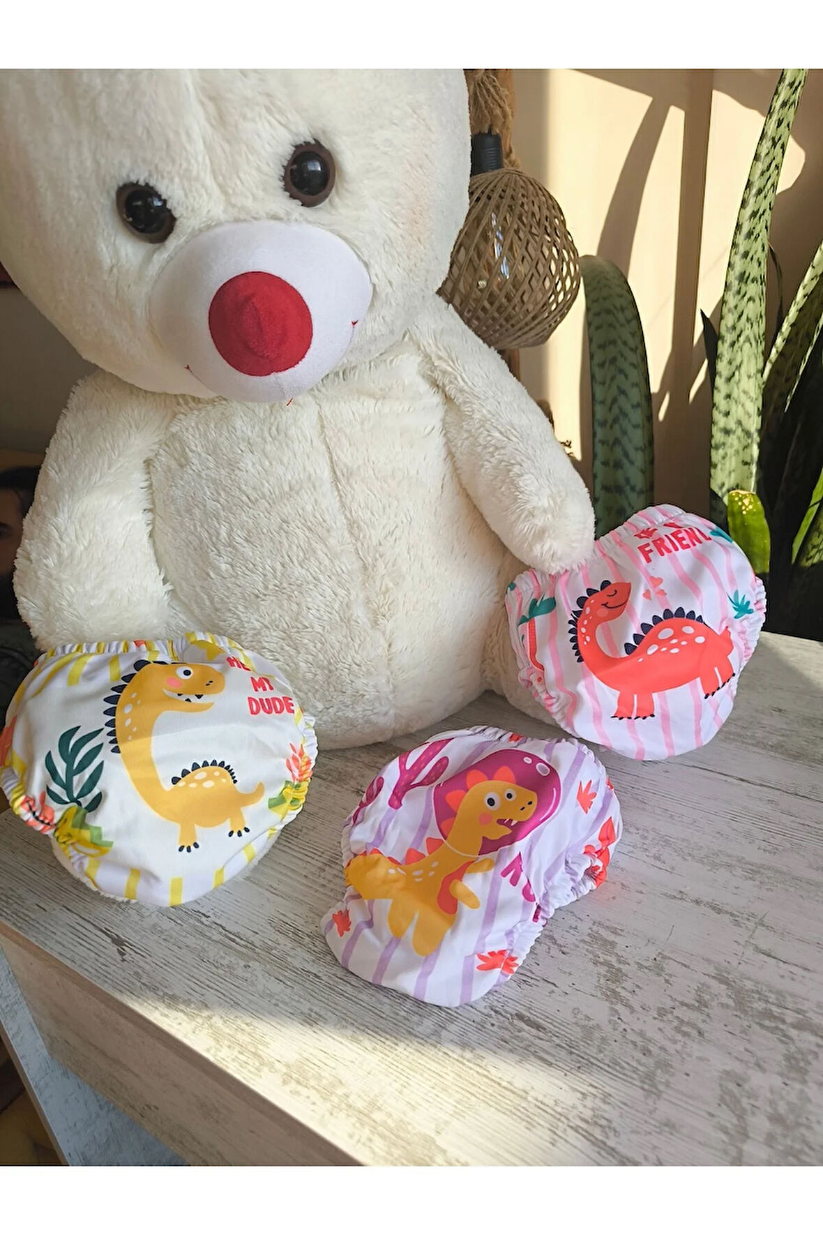 Alıştırma Külodu Erkek Bebek Çocuk 3'lü Lüx % 100 Pamuk Anti Alerjik Nikel İçermez Yıkanabilir