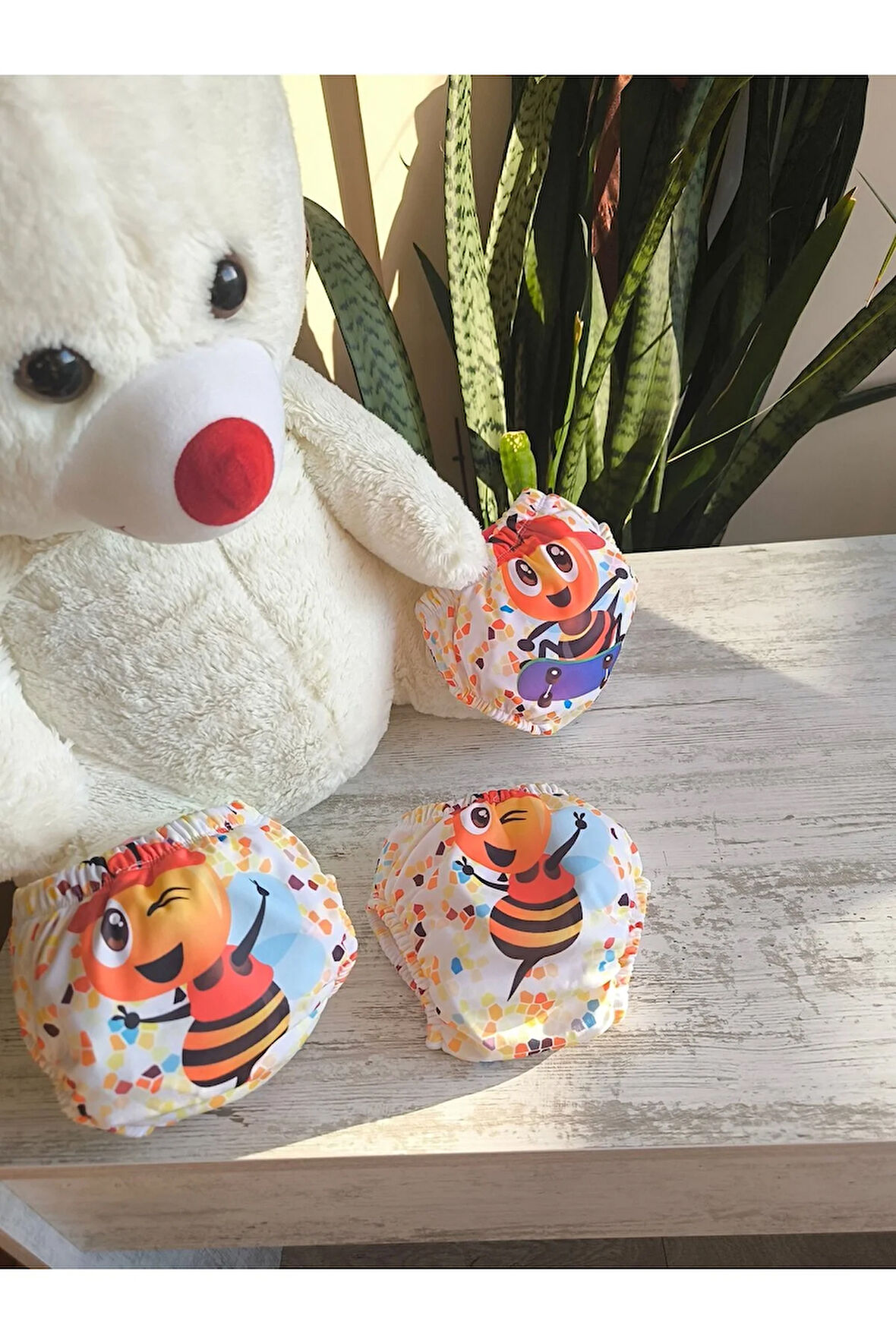 Alıştırma Külodu Kız Bebek Çocuk 3'lü Lüx % 100 Pamuk Anti Alerjik Nikel İçermez Yıkanabilir