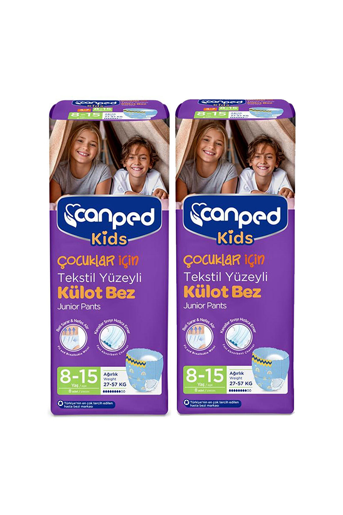 Canped Kids 2x8'li Çocuk Külot Bez