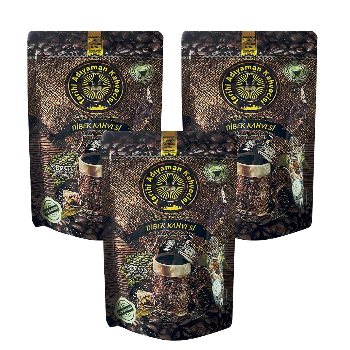 Tarihi Adıyaman Kahvecisi Dibek Kahvesi 200 gr x 3 Adet