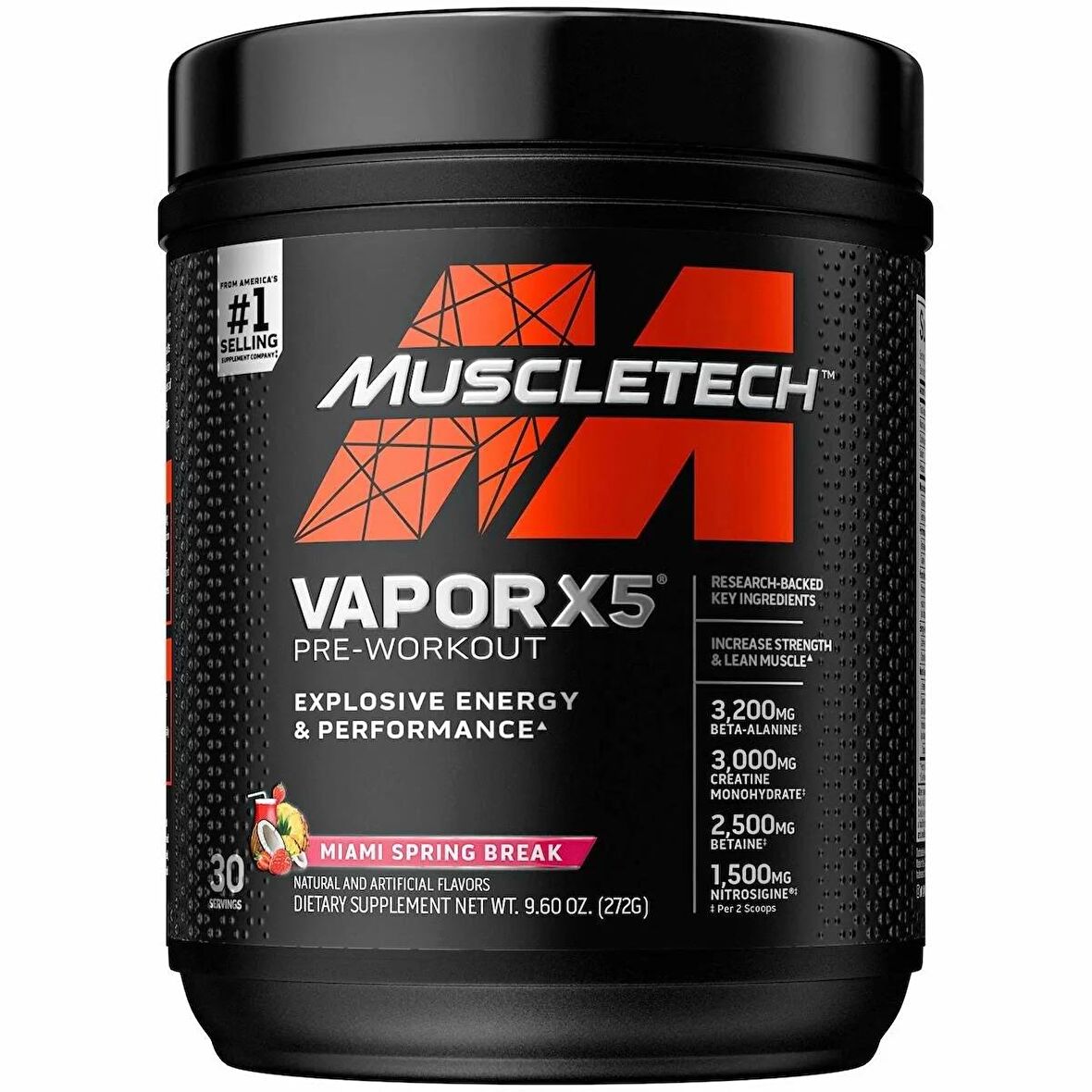 MuscleTech Vapor X5 Pump Preworkout 30 Servis