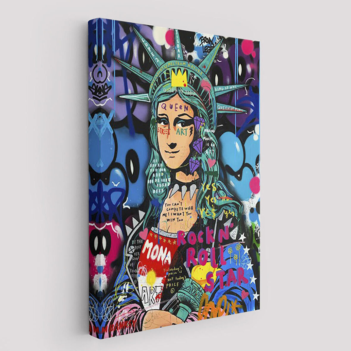 Mona Lisa Grafitti Pop Art Duvar Tablosu -6216