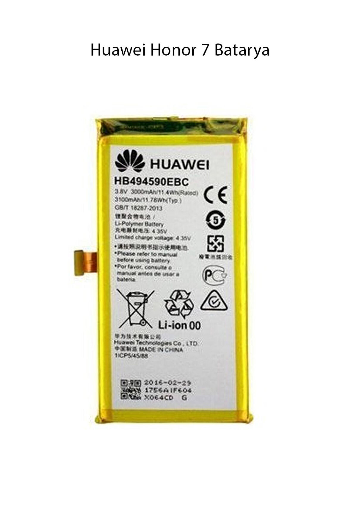 Huawei Honor 7 Batarya Pil  3000 Mah