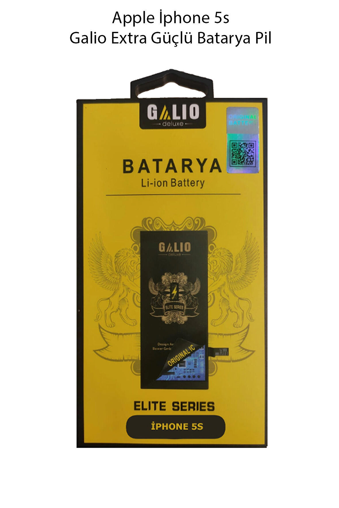 Royaleks Apple Uyumlu İphone 5S Galio Extra Güçlü Batarya Pil 2010 Mah