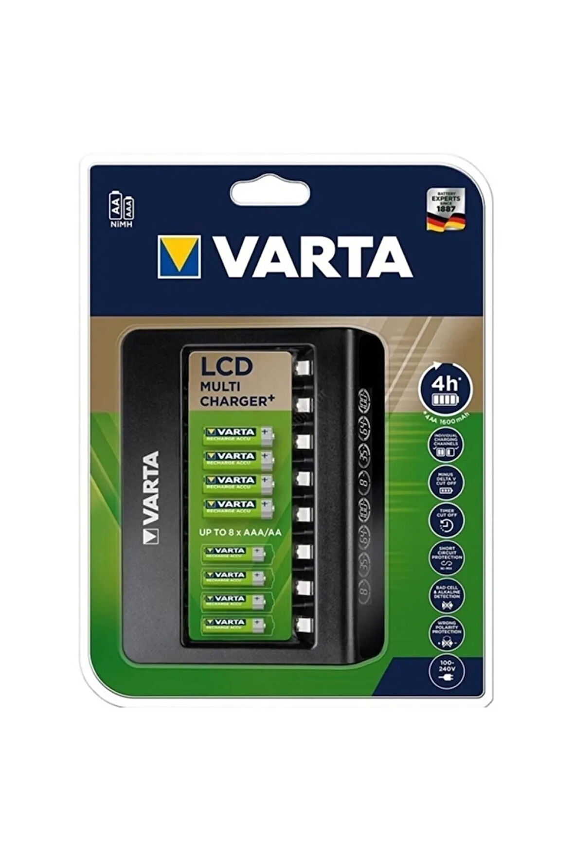 Lcd Multi Plus 8li Aa/aaa Pil Şarj Cihazı (YENİ MODEL)