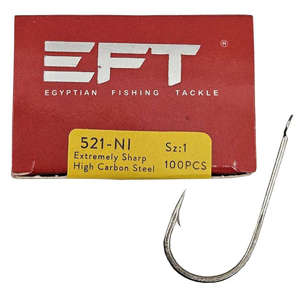 EFT 521 Kısa pala düz çelik  İğne 100 Adet 5