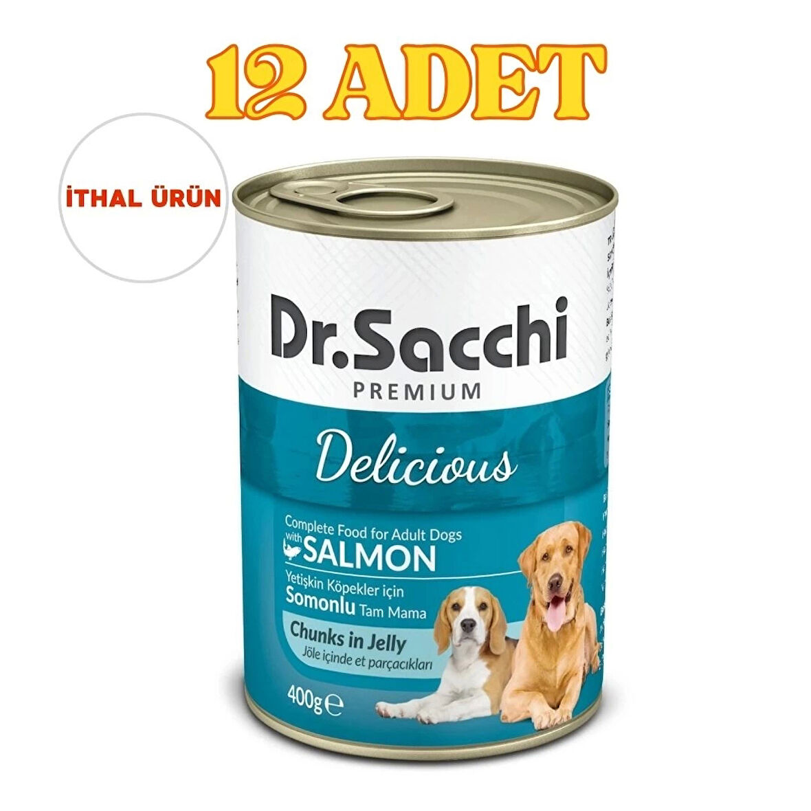 Somonlu Konserve Köpek Maması 400gr x 12