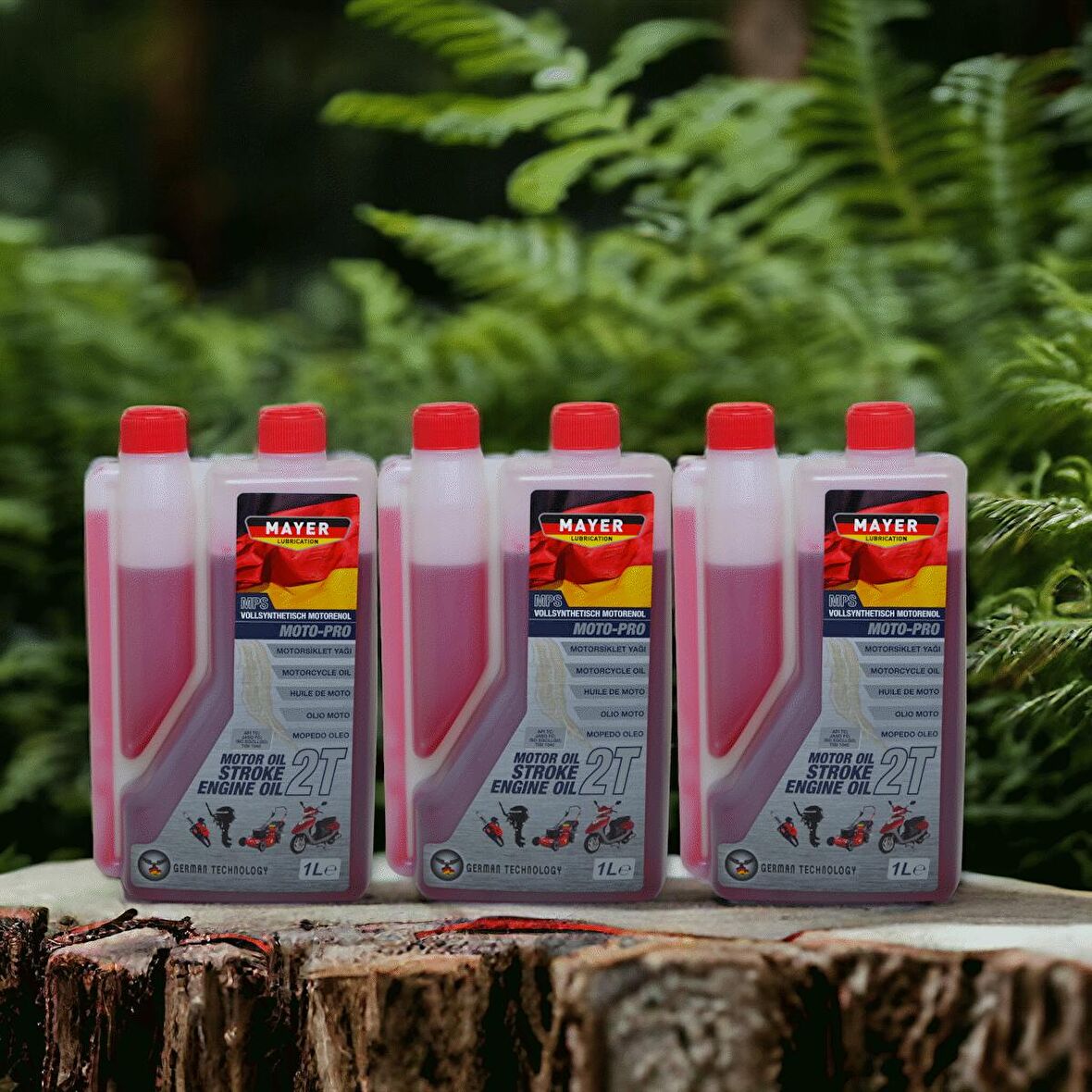 2 Zamanlı 2T Motor Yağı Ölçekli Yağ 1 Litre 3 adet