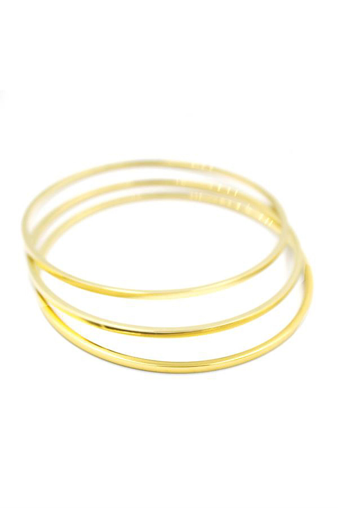 Esnaf sokağı  Esnaf sokağı  3'lü Ajda Bilezik - 65mm - Altın