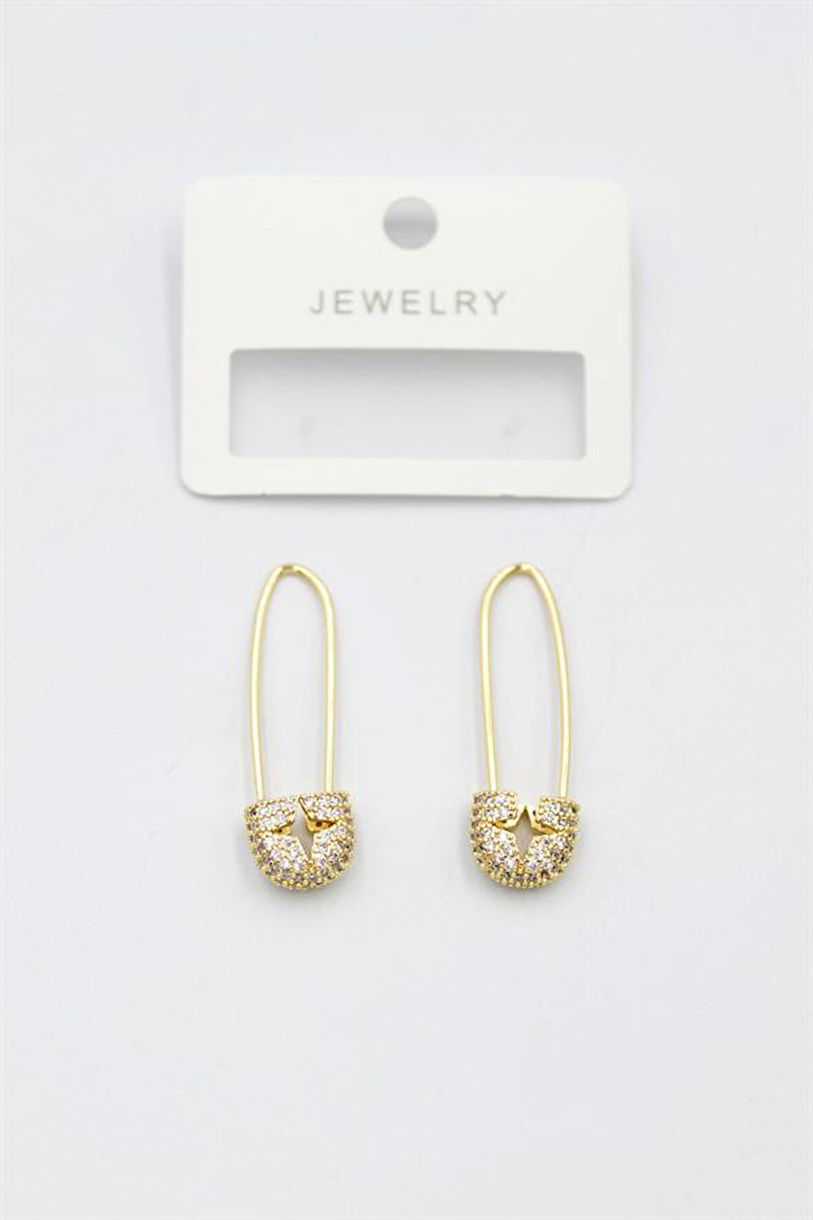 Taşlı Filkete Küpe - Altın