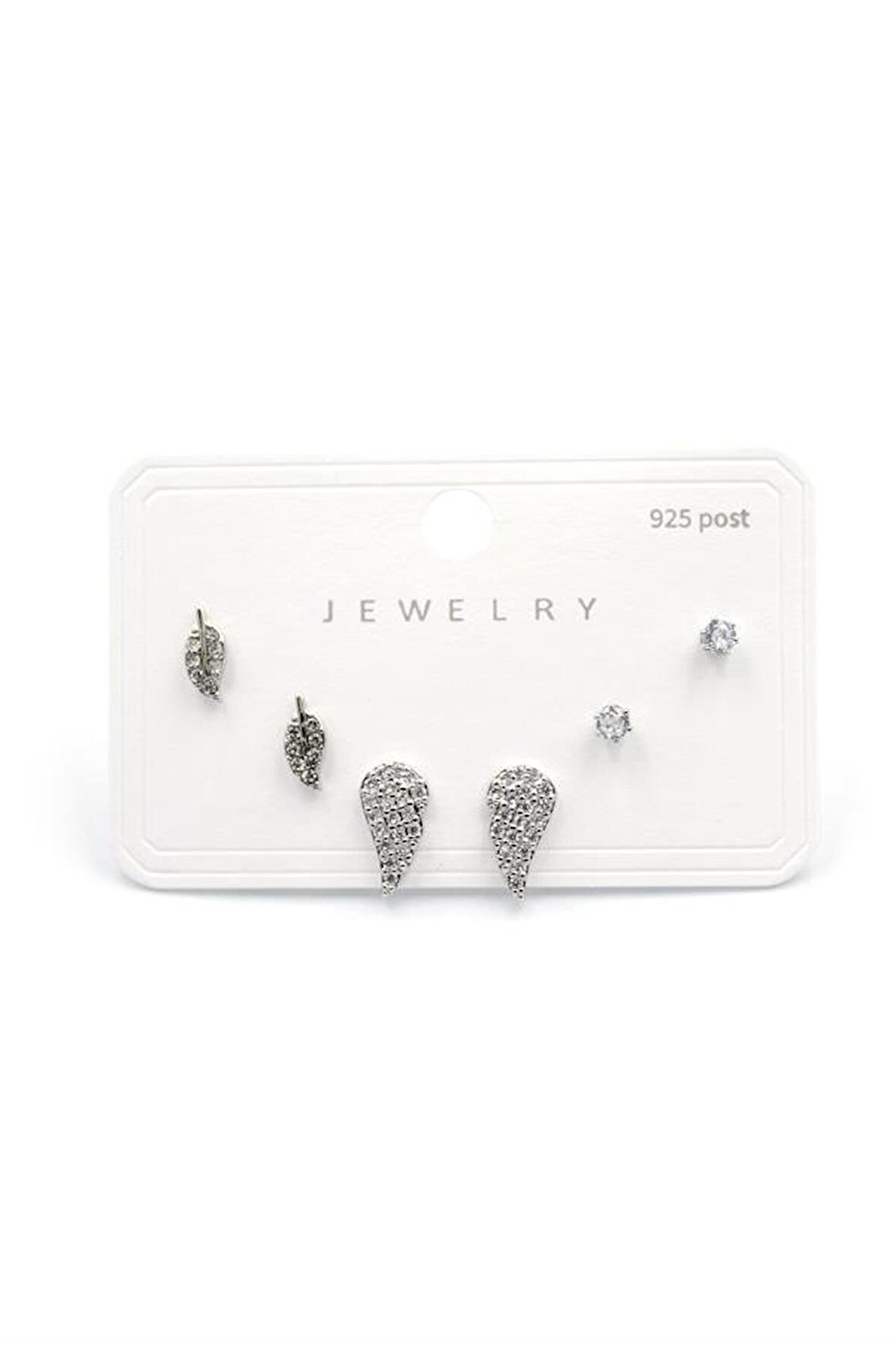 Çoklu Taşlı Küpe - Gümüş