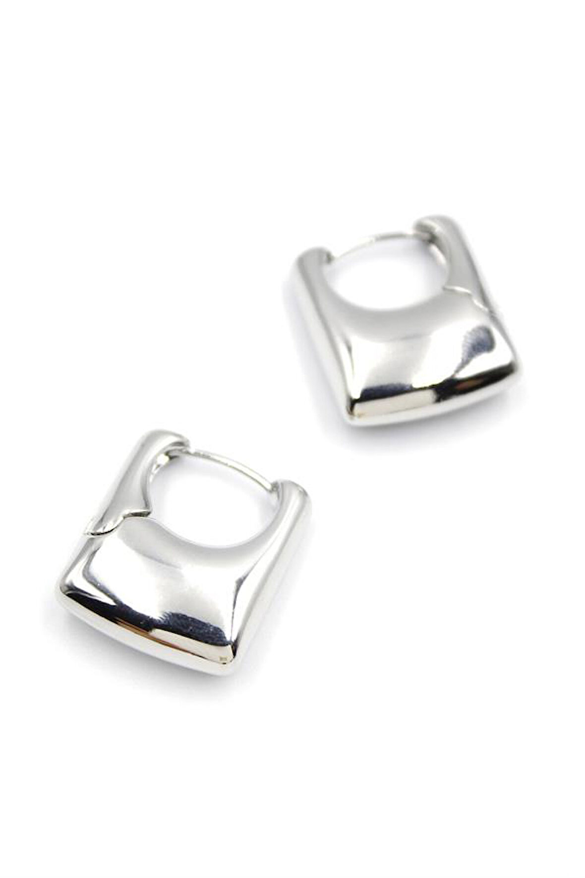 Dikdörtgen Küpe - Gümüş