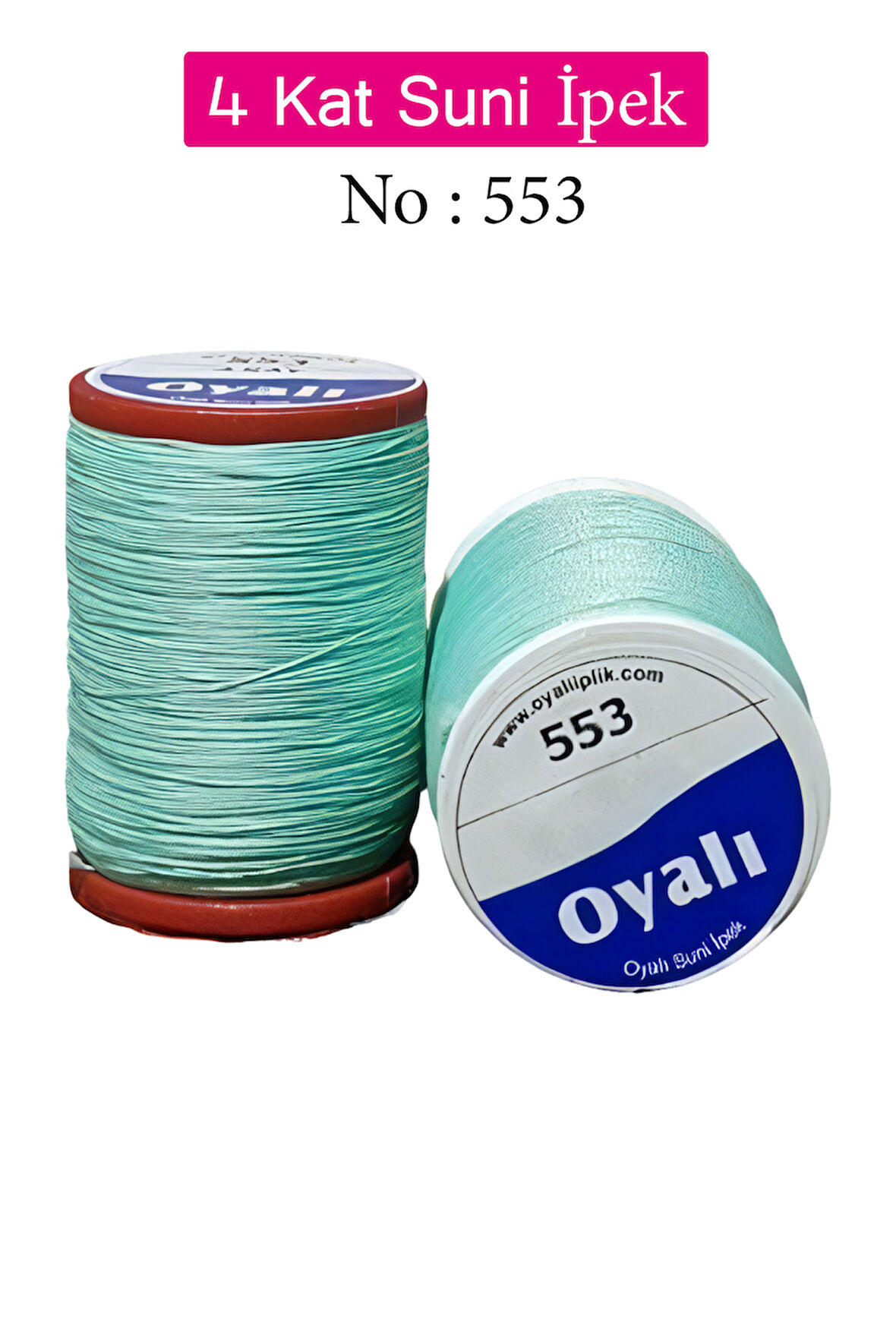 Oyalı 4 Kat Suni İpek İplik İğne Oyası Boncuk İpi Tığ Oyası No:553