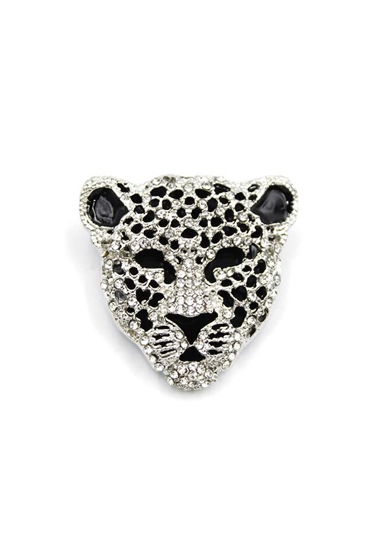 Leopar Broş - Gümüş