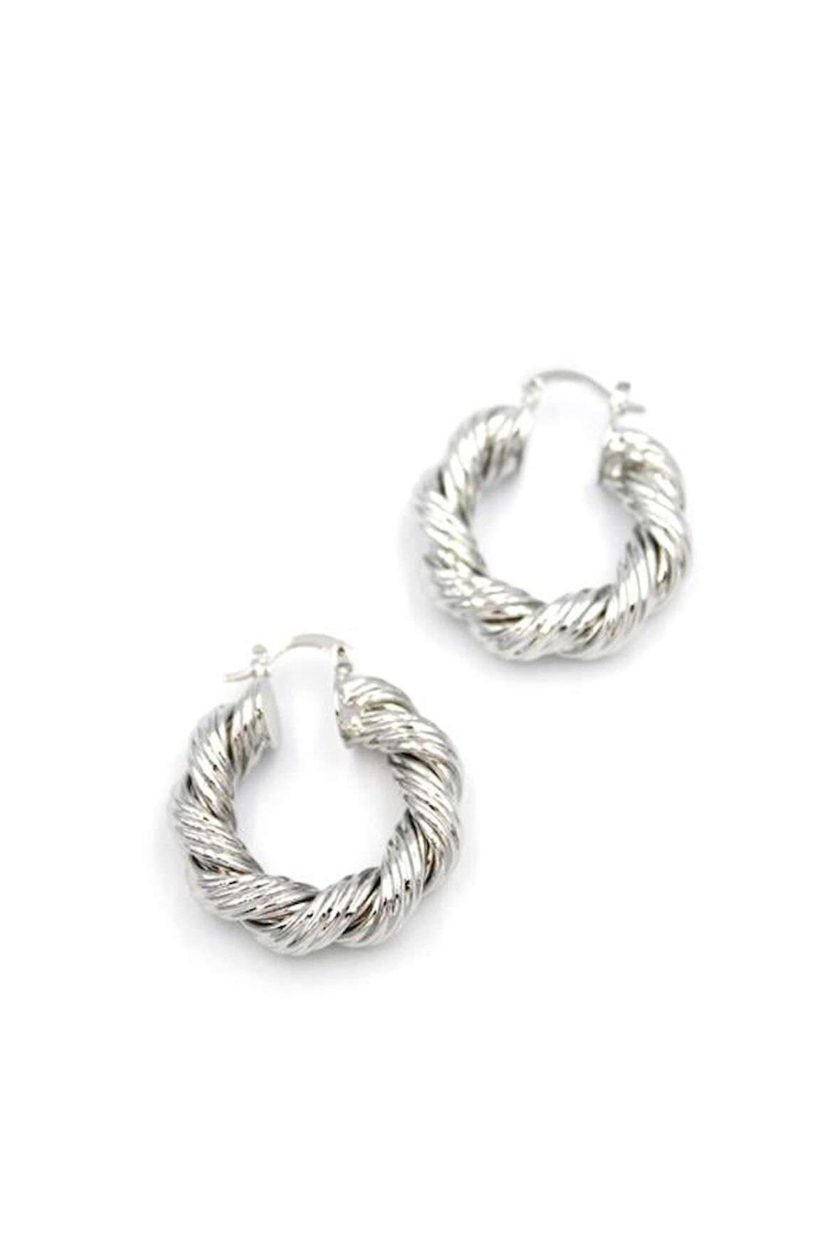 Burgu Halka Küpe - Gümüş