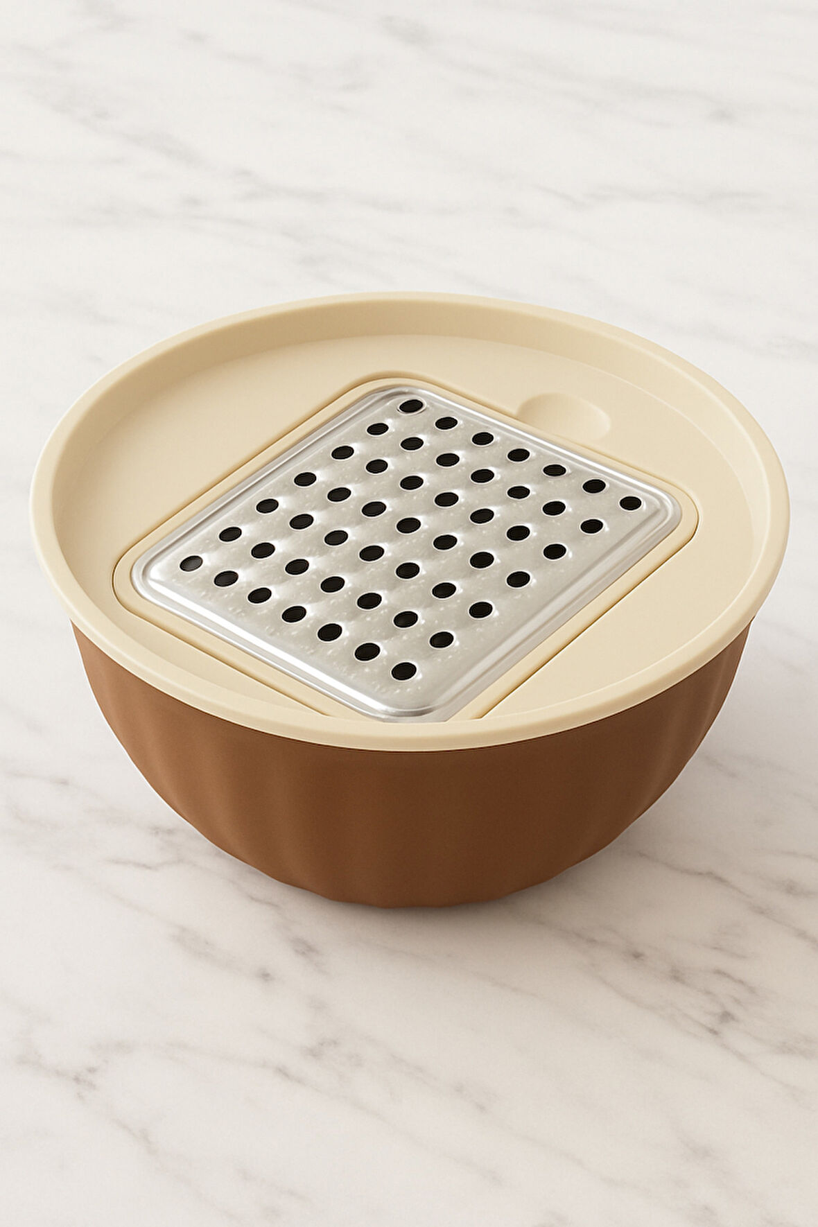 4 Parça Rendeli Karıştırma ve Saklama Kabı 2,5 Litre