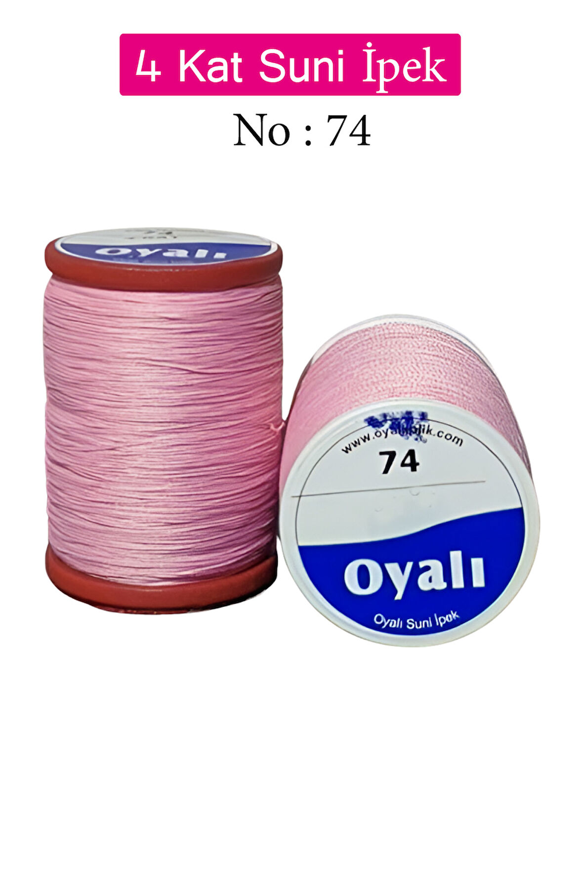 Oyalı 4 Kat Suni İpek İplik İğne Oyası Boncuk İpi Tığ Oyası No:74