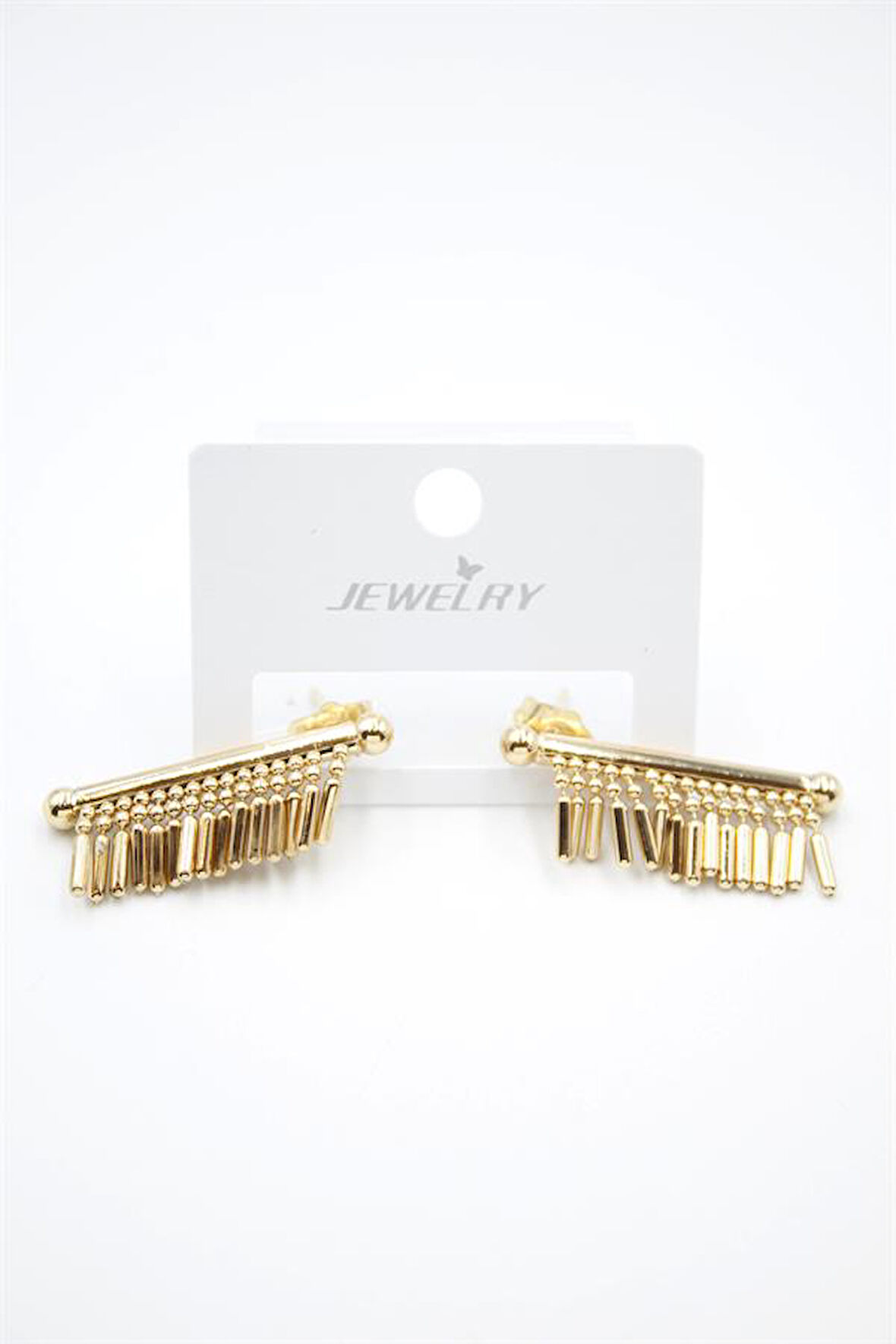 Çubuk Sallantılı Küpe - Altın