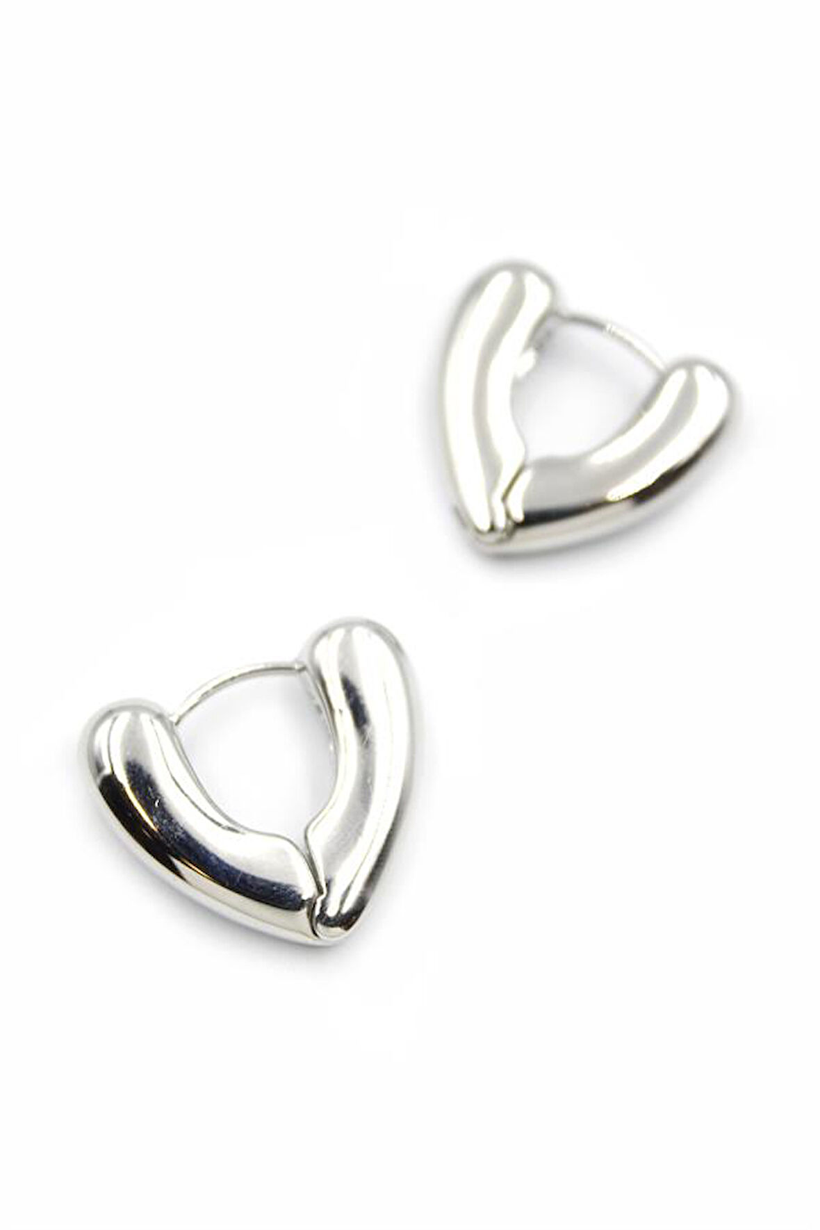 Kalp Küpe - Gümüş